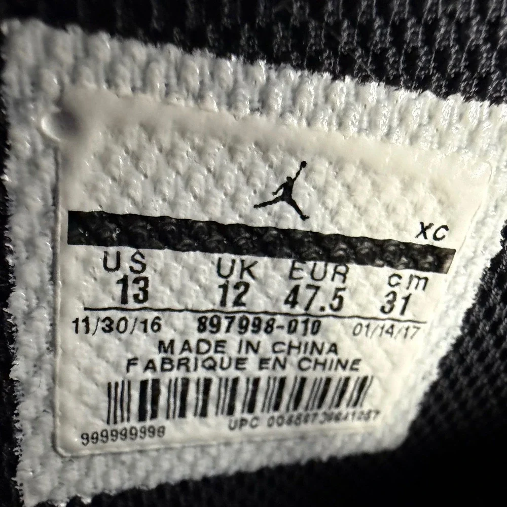 Jordan Ultra Fly 2 Black White Basketball Shoes Mens 13 Sneaker Zoom Air